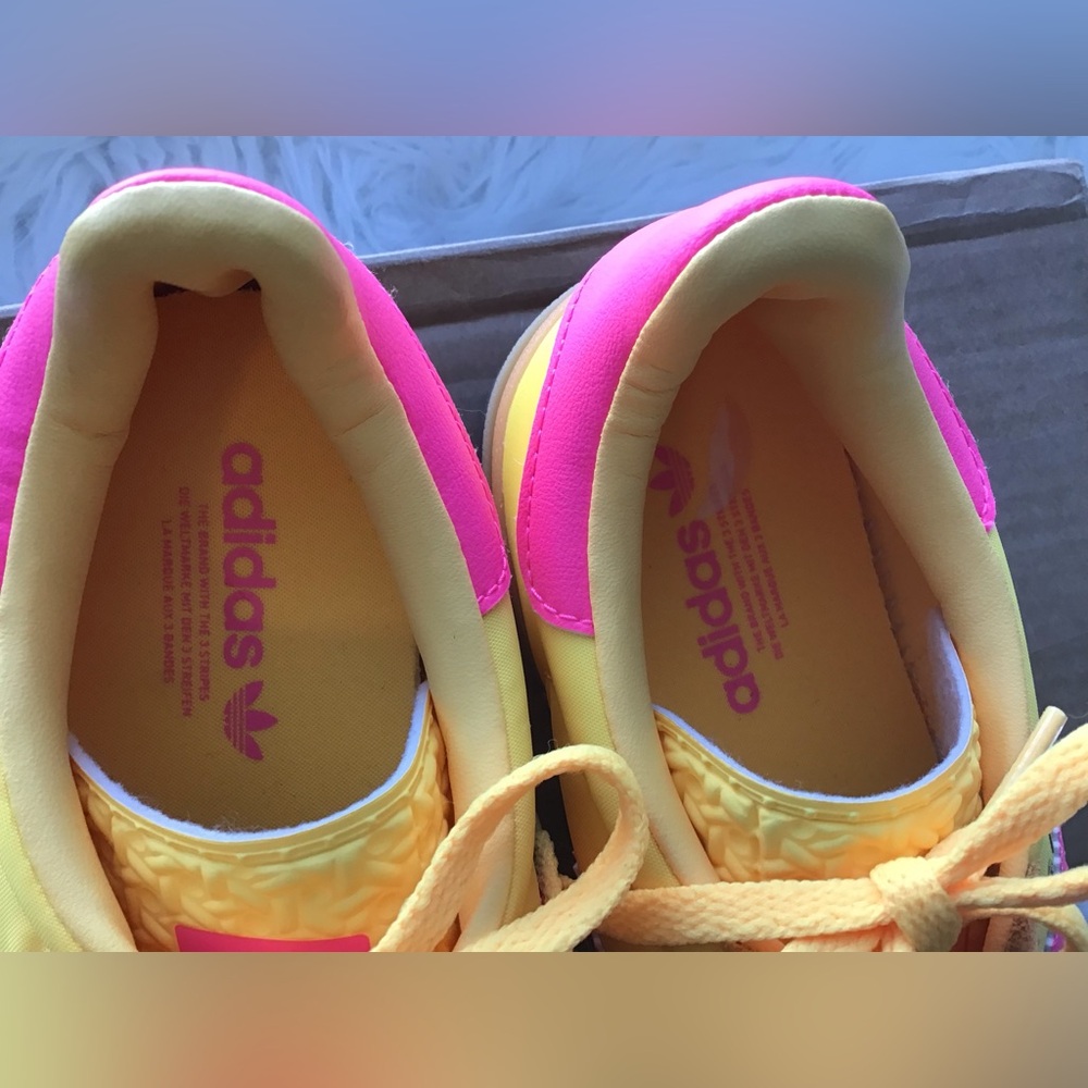 Adidas gazelle bold Spark Pink Lucid Platform Sneaker Size 7 - Picture 4 of 10